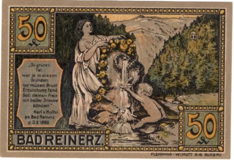 Аверс банкноты 50 fenigów (Niemcy) 1921