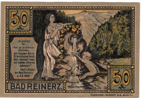 Аверс банкноты 50 fenigów (Niemcy) 1921