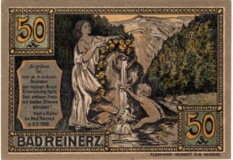 Аверс банкноты 50 fenigów (Niemcy) 1921