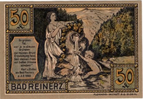 Аверс банкноты 50 fenigów (Niemcy) 1921