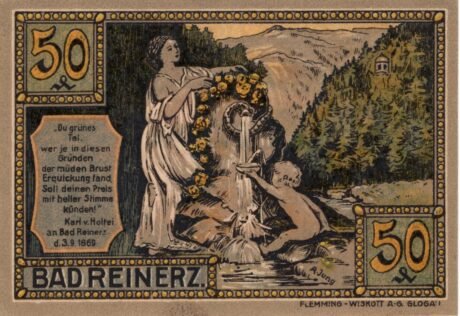 Аверс банкноты 50 fenigów (Niemcy) 1921