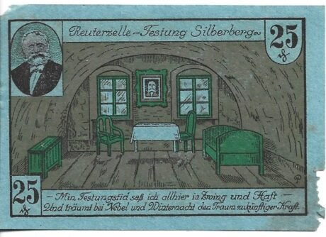 Реверс банкноты 25 fenigów (Niemcy) 1921