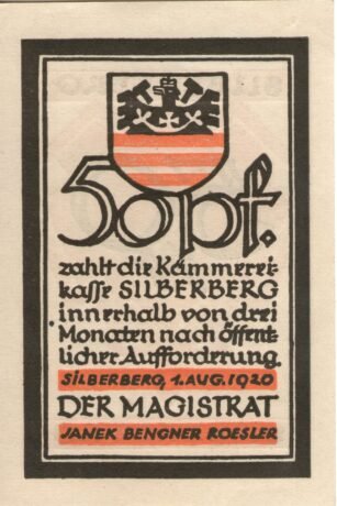 Аверс банкноты 50 пфеннигов (Германия) 1920 года