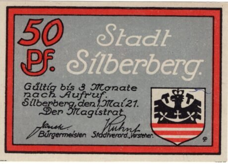 Аверс банкноты 50 fenigów (Niemcy) 1921