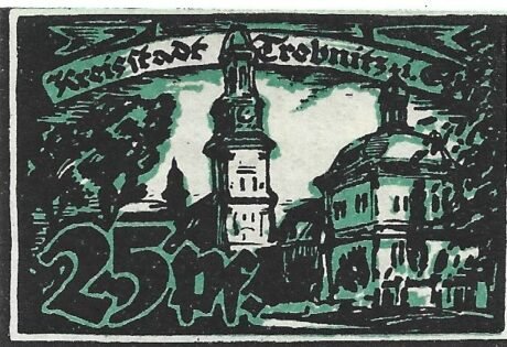 Реверс банкноты 25 fenigów (Niemcy) 1920