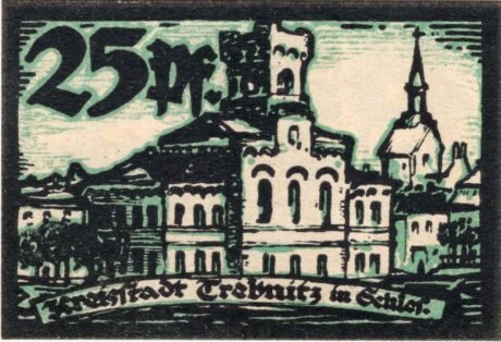 Реверс банкноты 25 fenigów (Niemcy) 1920