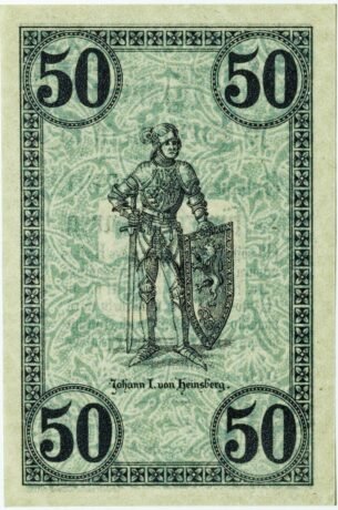 Реверс банкноты 50 пфеннигов (Германия) 1919 года