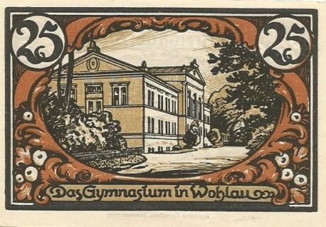 Реверс банкноты 25 fenigów (Niemcy) 1921