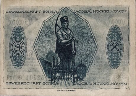 Реверс банкноты 5000000 marek (Niemcy) 1923