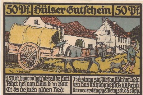 Реверс банкноты 50 fenigów (Niemcy) 1921