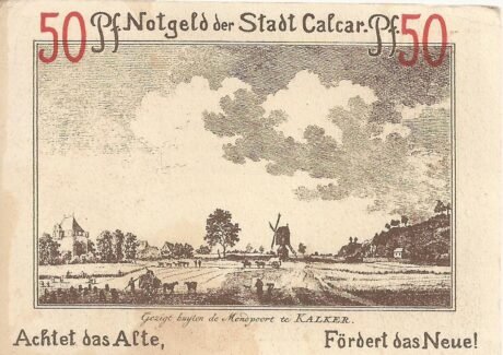 Реверс банкноты 50 fenigów (Niemcy) 1922