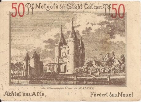 Реверс банкноты 50 fenigów (Niemcy) 1922