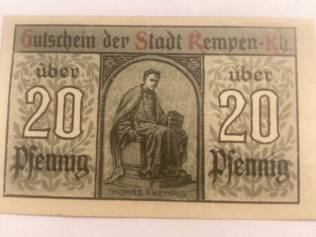 Реверс банкноты 20 пфеннигов (Германия) 1920 года