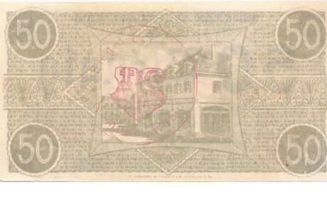 Реверс банкноты 50 fenigów (Niemcy) 1918