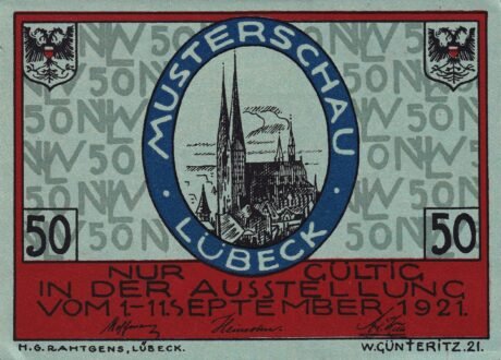 Аверс банкноты 50 fenigów Nordische Woche (Niemcy) 1921