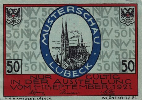 Аверс банкноты 50 fenigów Nordische Woche (Niemcy) 1921