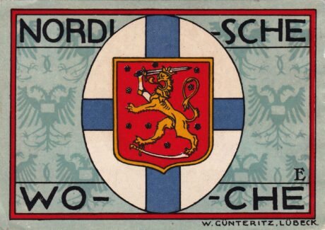 Реверс банкноты 50 fenigów Nordische Woche (Niemcy) 1921