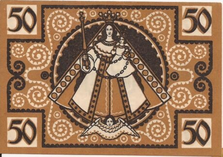 Реверс банкноты 50 fenigów (Niemcy) 1921