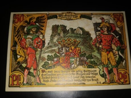 Реверс банкноты 50 fenigów (Niemcy) 1920