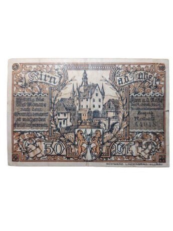 Аверс банкноты 50 fenigów (Niemcy) 1920