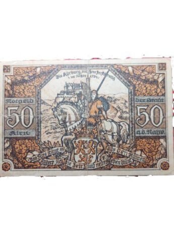 Реверс банкноты 50 fenigów (Niemcy) 1920