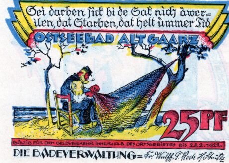 Аверс банкноты 25 пфеннигов (Германия) 1922 года