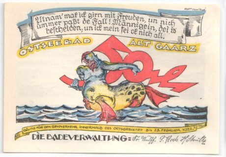 Аверс банкноты 50 fenigów (Niemcy)