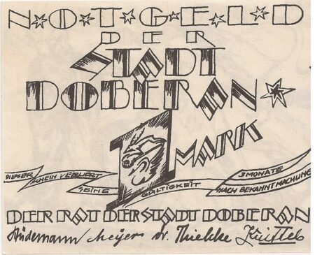 Аверс банкноты 1 marka (Niemcy)