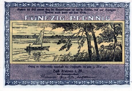 Аверс банкноты 50 fenigów (Niemcy) 1922