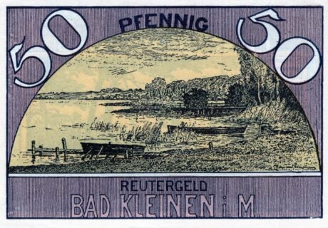 Реверс банкноты 50 fenigów (Niemcy) 1922