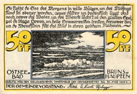 Аверс банкноты 50 пфеннигов (Германия)