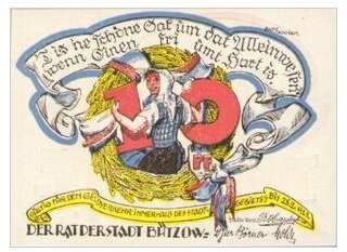 Аверс банкноты 10 пфеннигов (Германия)