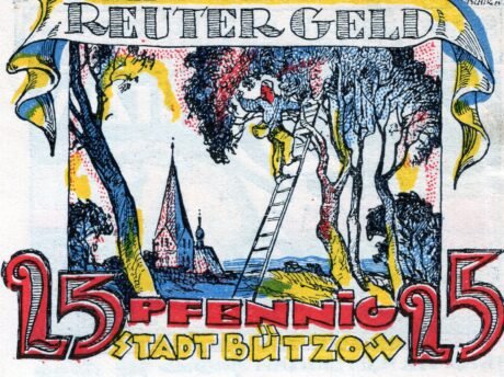 Реверс банкноты 25 fenigów (Niemcy) 1922