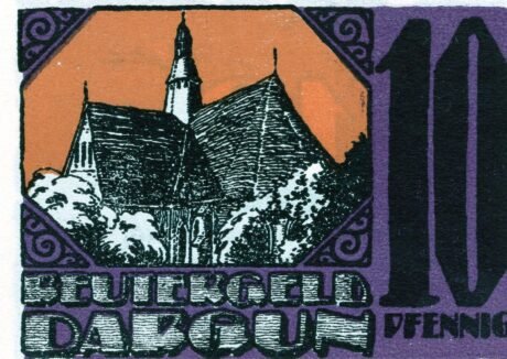 Реверс банкноты 10 fenigów (Niemcy) 1921