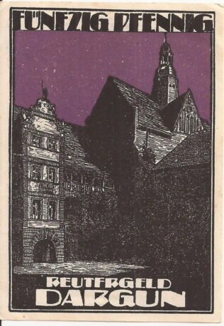 Реверс банкноты 50 fenigów (Niemcy) 1921