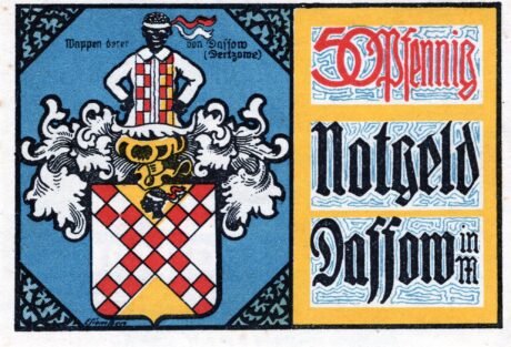 Реверс банкноты 50 fenigów (Niemcy) 1921