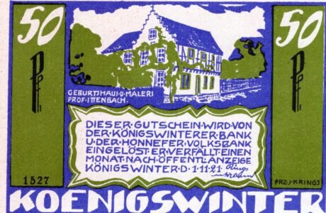 Аверс банкноты 50 fenigów (Niemcy) 1921