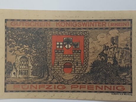 Реверс банкноты 50 fenigów Verkehrsverein (Niemcy) 1921