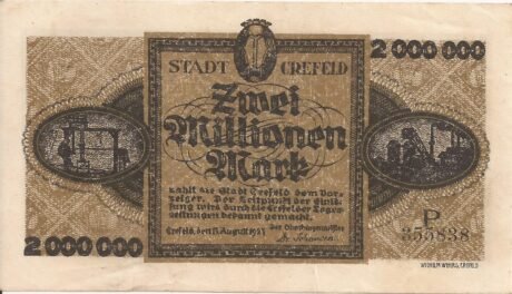 Аверс банкноты 2000000 marek (Niemcy) 1923