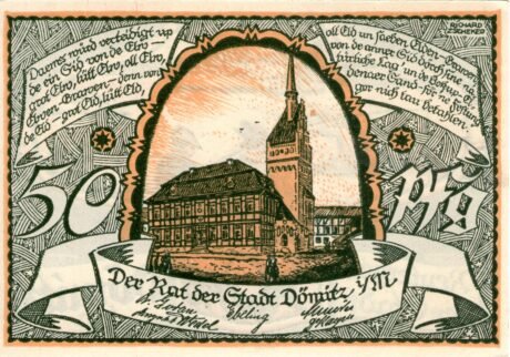 Аверс банкноты 50 пфеннигов (Германия)