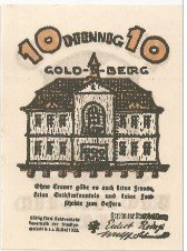 Аверс банкноты 10 fenigów (Niemcy)