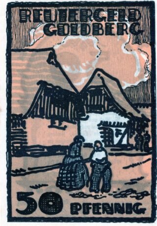 Реверс банкноты 50 пфеннигов (Германия)