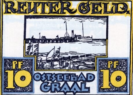 Реверс банкноты 10 пфеннигов (Германия)