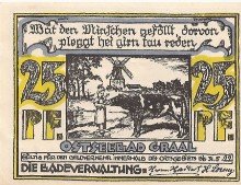 Аверс банкноты 25 fenigów (Niemcy)