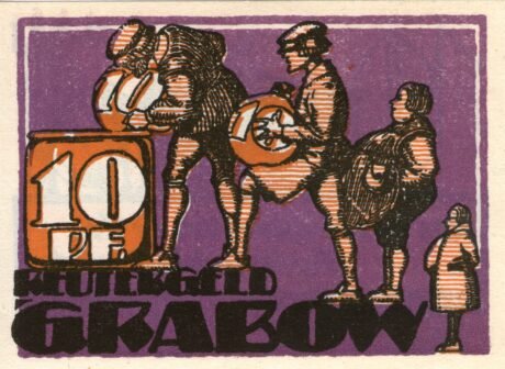 Реверс банкноты 10 fenigów (Niemcy)