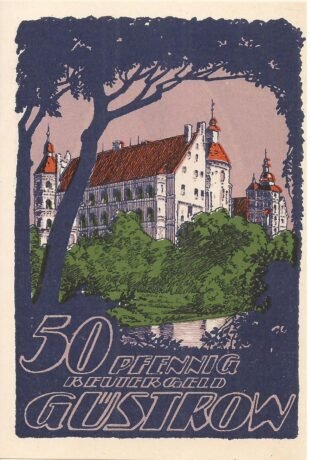 Реверс банкноты 50 fenigów (Niemcy)