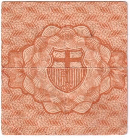 Реверс банкноты 10 fenigów (Niemcy) 1917