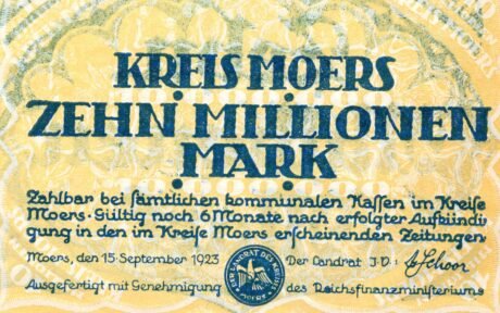 Аверс банкноты 10000000 marek (Niemcy) 1923