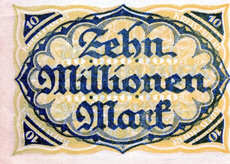 Реверс банкноты 10000000 marek (Niemcy) 1923