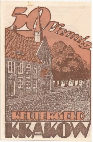 Реверс банкноты 50 fenigów (Niemcy)